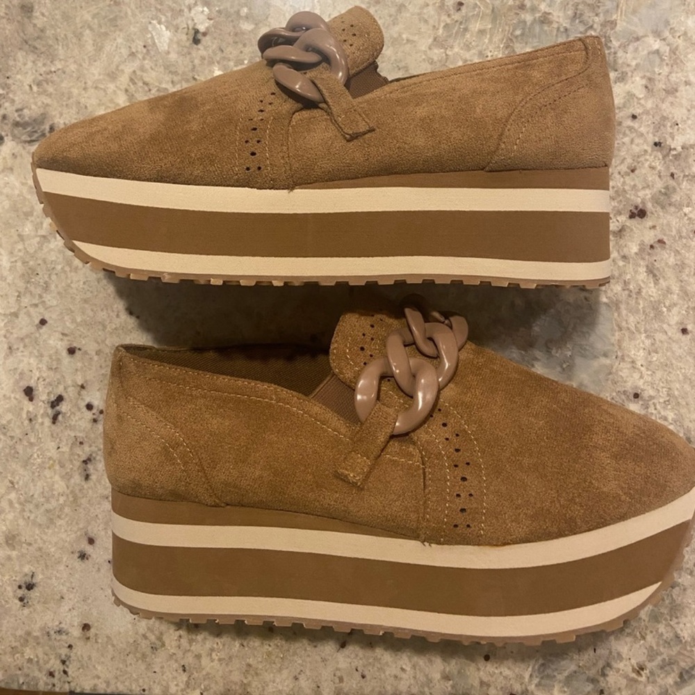 🦃 Pierre Dumas Tan Platform Sneakers